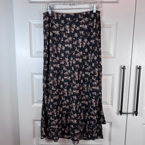 Frank & Oak Dresses & Skirts - Frank And Oak Layered Floral Maxi Skirt Large Romantic Sustainable NWT
